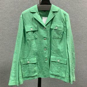 NWT Land's End Linen Jacket 24W